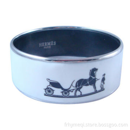 Width Bangle with enamel
